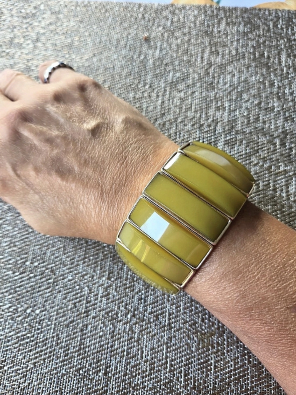 Green & Gold Link Watch Like New